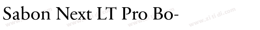 Sabon Next LT Pro Bo字体转换